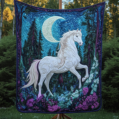 Moonlit Majesty Quilted Blanket