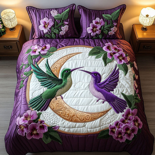 Moonlit Romance 3-Piece Quilted Bedding Set
