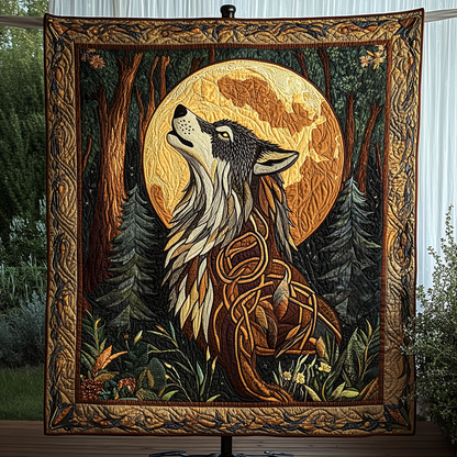 Moonlit Trails Quilted Blanket