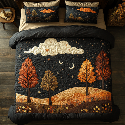 Moonlit Trees 3-Piece Quilted Bedding Set