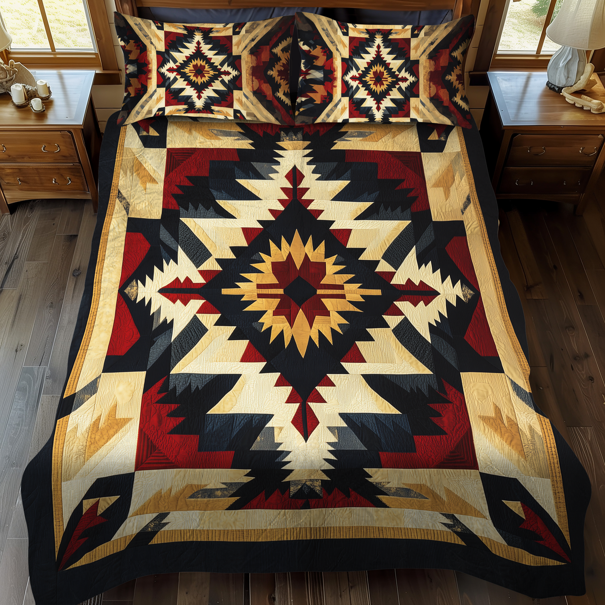 Mountain Echo 3-Piece Quilted Bedding Set