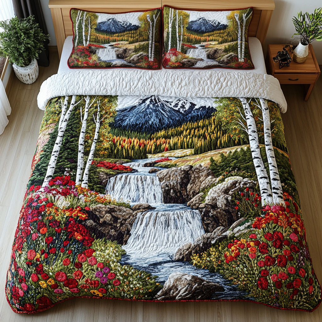 Mountain Falls Retreat 3-Piece Quilted Bedding Set