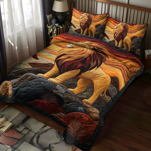 Mountain Monarch 3-Piece Quilted Bedding Set