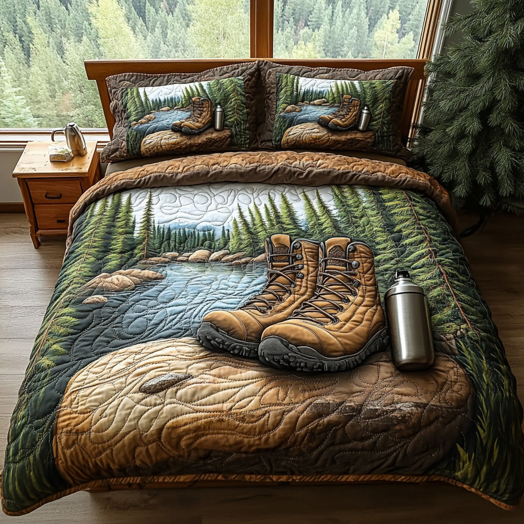 Mountain Quest 3-Piece Quilted Bedding Set