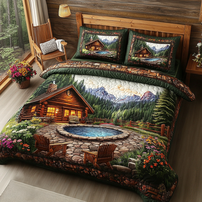 Mountain Retreat 3-Piece Quilted Bedding Set