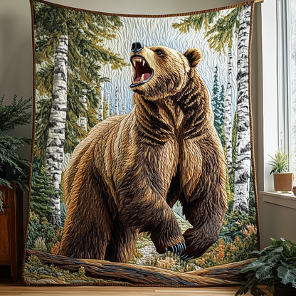 Mountain Roar Quilted Blanket