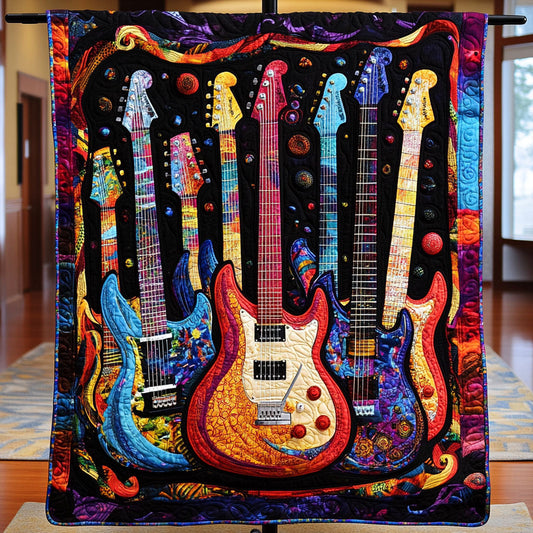 Musical Fusion Quilted Blanket
