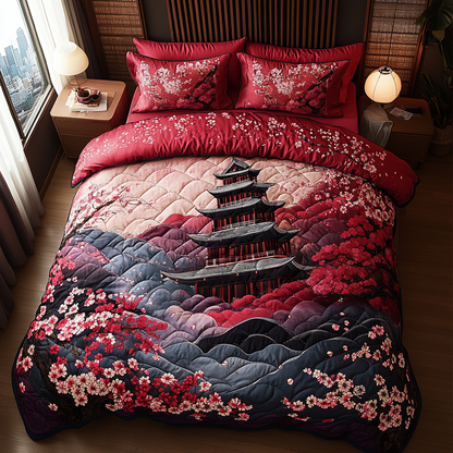 Japan 3-Piece Quilted Bedding Set