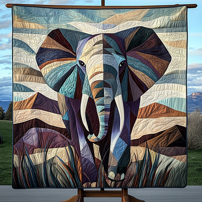 Mystic Elephant Quilted Blanket