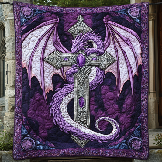 Mystic Ember Quilted Blanket