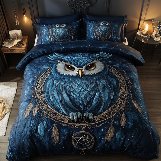 Mystic Eyes 3-Piece Quilted Bedding Set