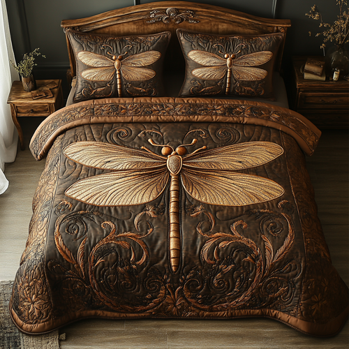 Mystic Glider 3-Piece Quilted Bedding Set