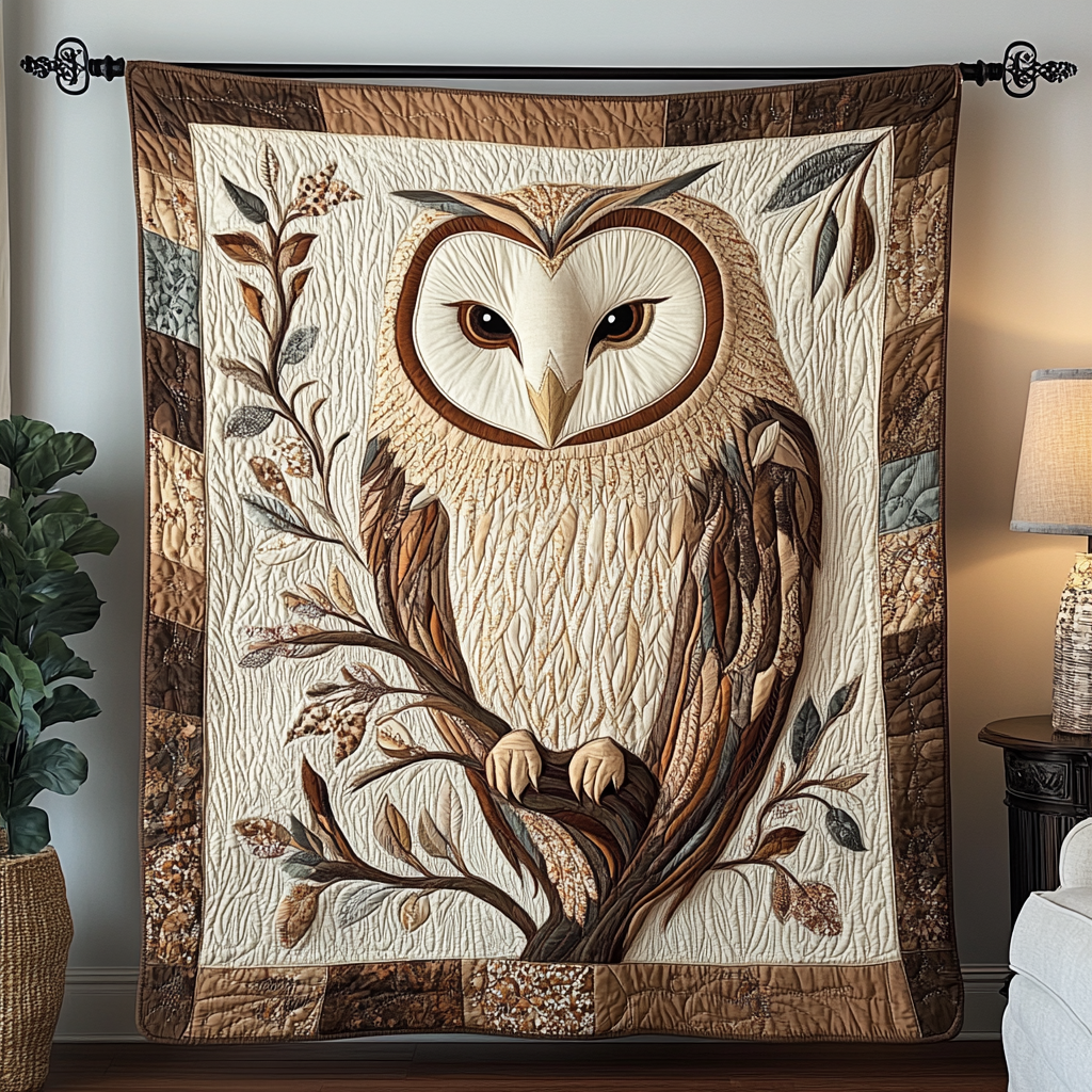 Mystic Hoot Quilted Blanket