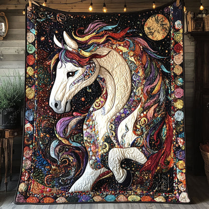 Mystic Hooves Quilted Blanket