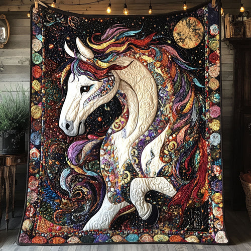 Mystic Hooves Quilted Blanket