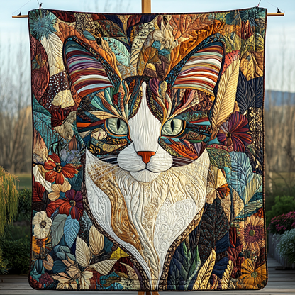 Mystic Kitty Quilted Blanket