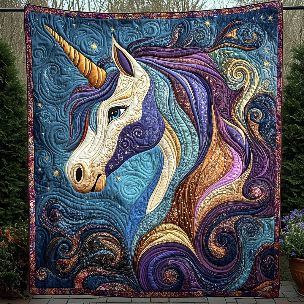 Mystic Mane Quilted Blanket