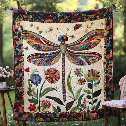 Mystic Meadow Flight Quilted Blanket