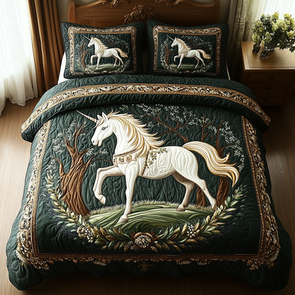 Mystic Meadow 3-Piece Quilted Bedding Set