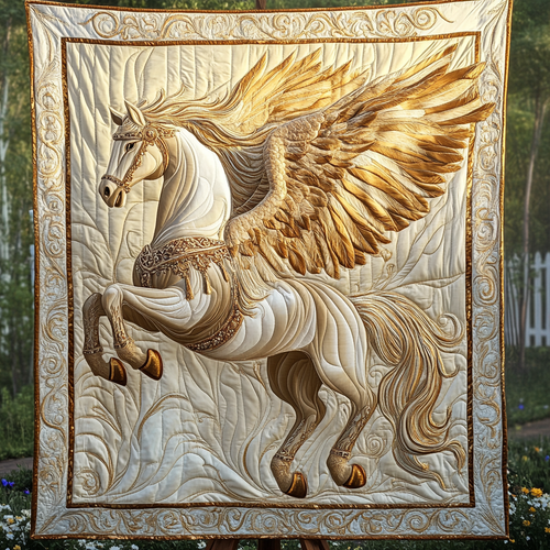 Mystic Pegasus Quilted Blanket