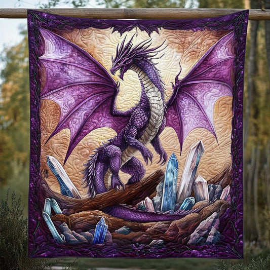 Mystic Scale Quilted Blanket