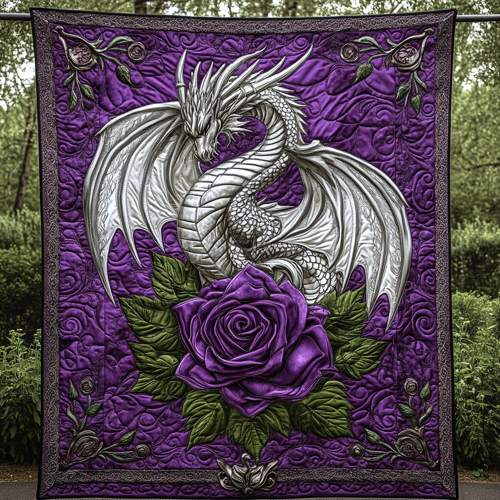 Mystic Scales Quilted Blanket