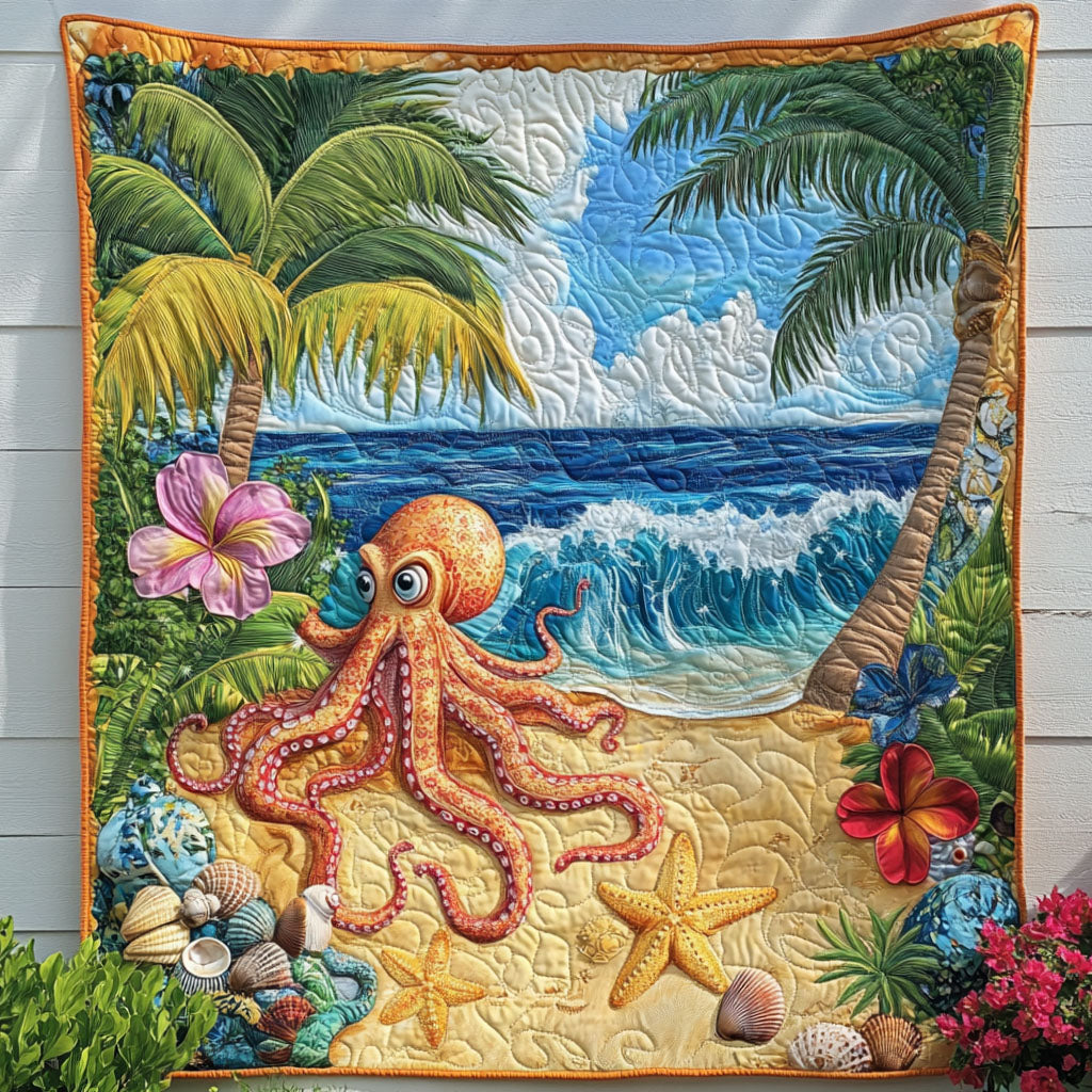 Mystic Tentacle Quilted Blanket