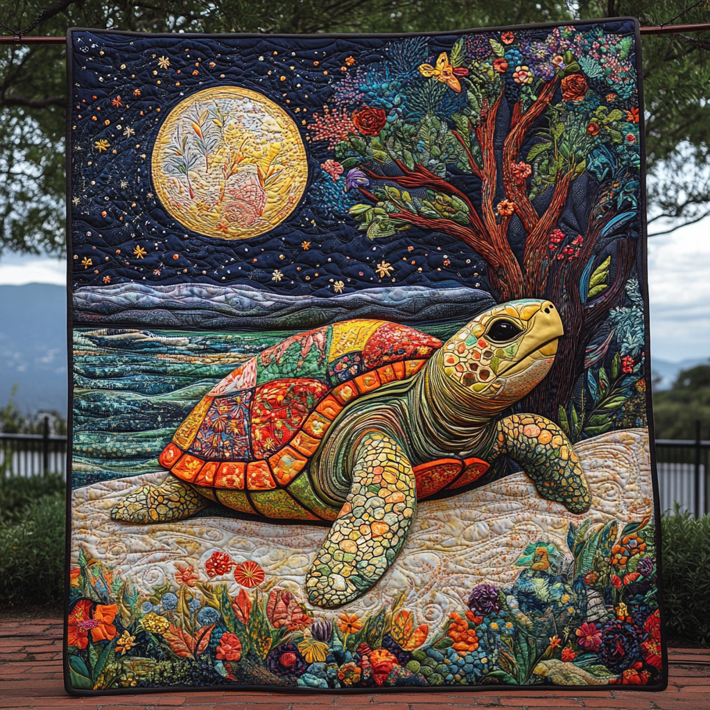 Mystic Tide Quilted Blanket