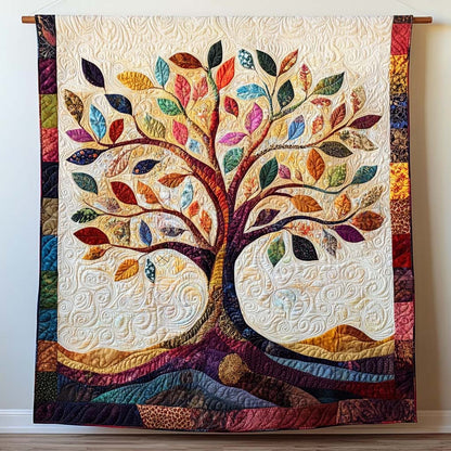 Mystic Tree Quilted Blanket