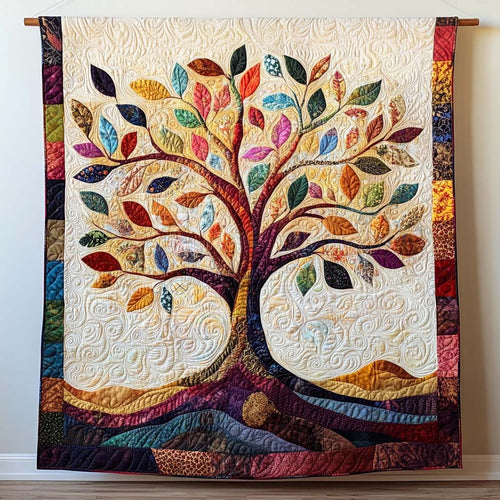 Mystic Tree Quilted Blanket