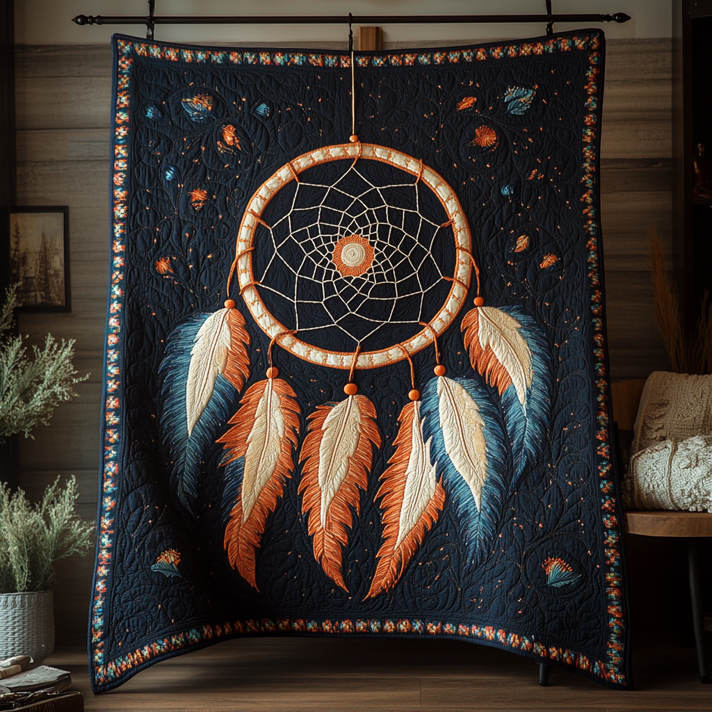Mystic Web Quilted Blanket