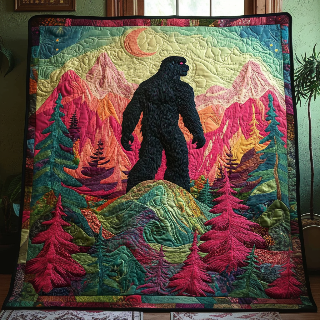 Mythic Footsteps Quilted Blanket