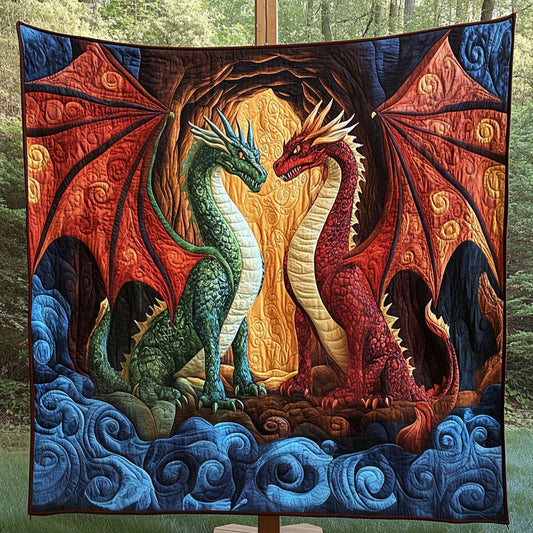 Mythical Guardians Quilted Blanket