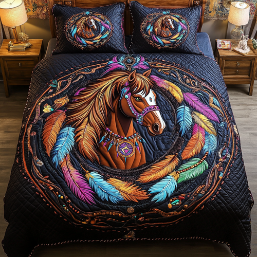 Native Grace 3-Piece Quilted Bedding Set