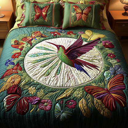 Nature Bliss 3-Piece Quilted Bedding Set