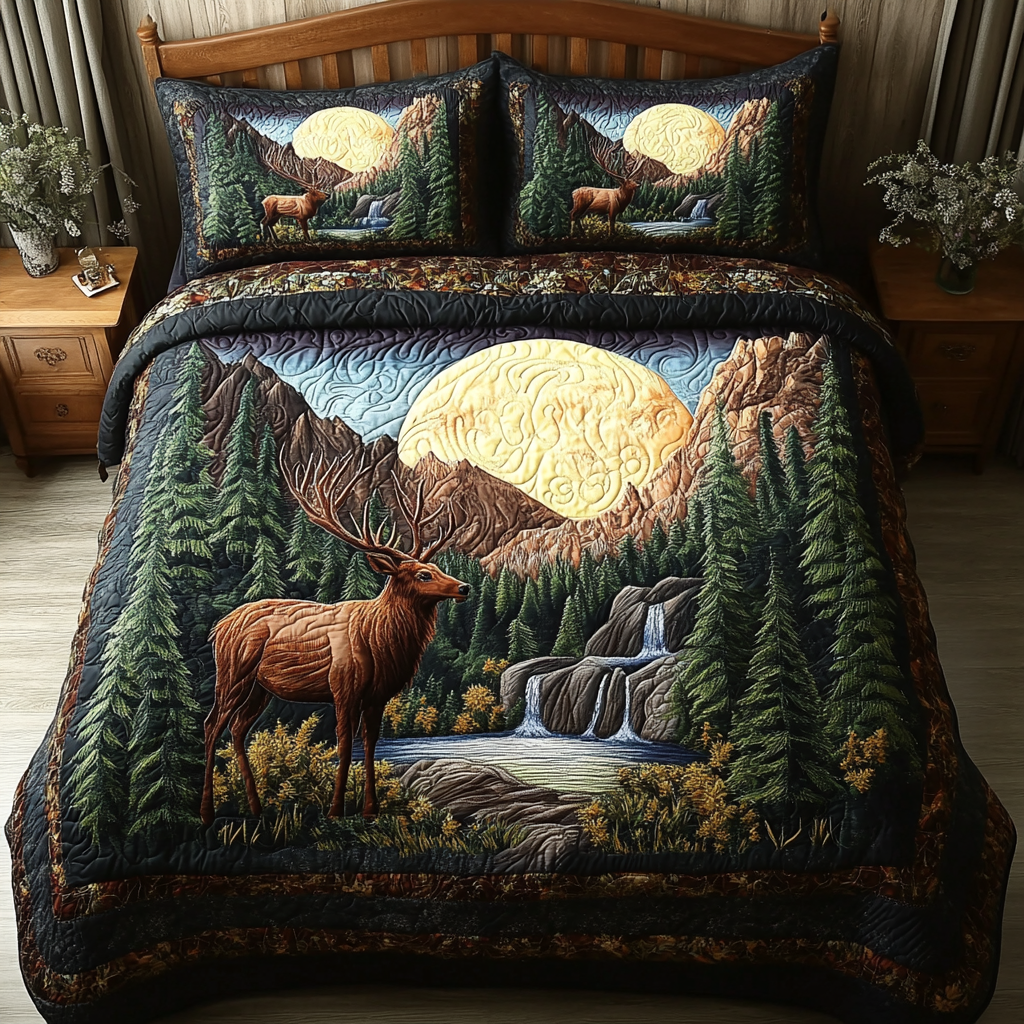 Nature Call 3-Piece Quilted Bedding Set