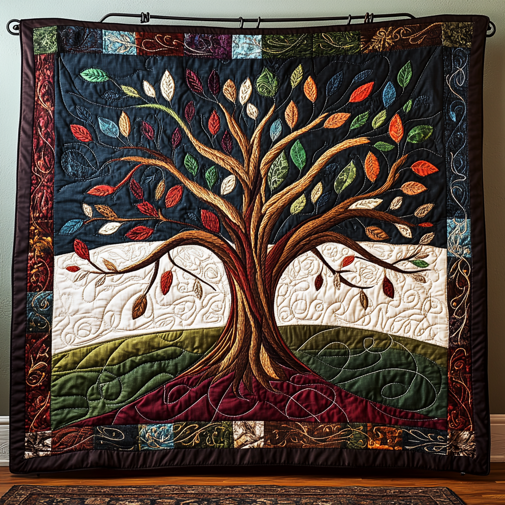 Nature Embrace Quilted Blanket