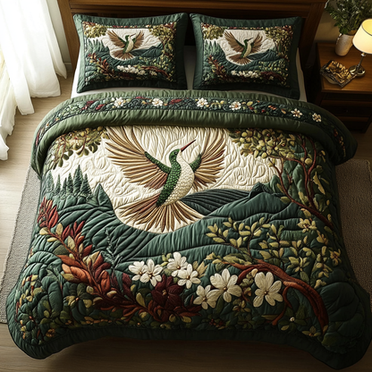 Nature Grace 3-Piece Quilted Bedding Set