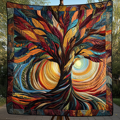 Nature Harmony Quilted Blanket