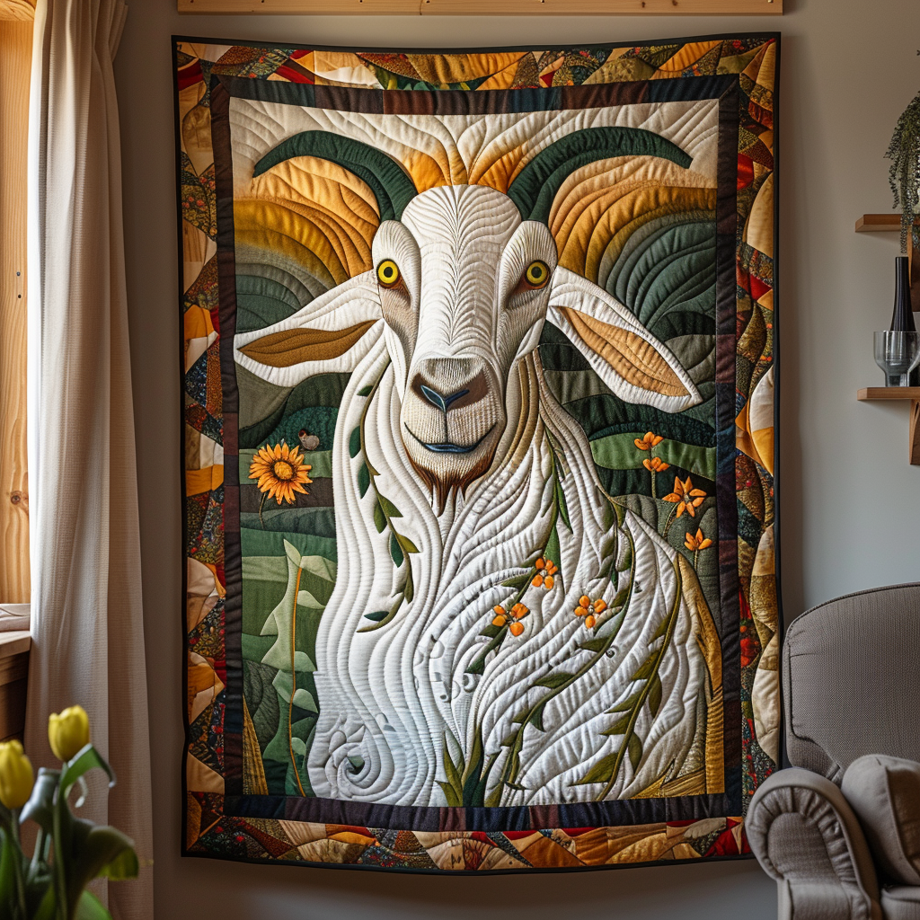Nature's Ram Quilted Blanket