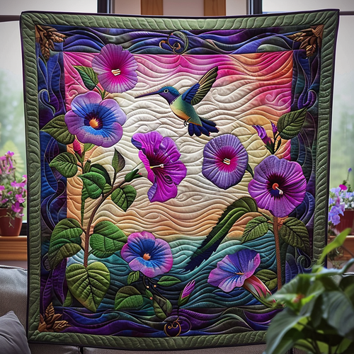 Nature's Harmony Quilted Blanket