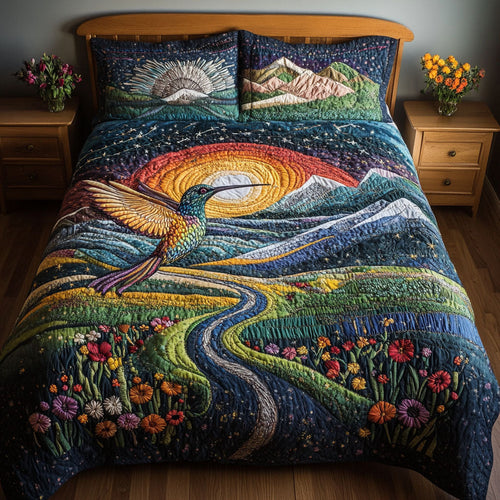 Natures Spark 3-Piece Quilted Bedding Set