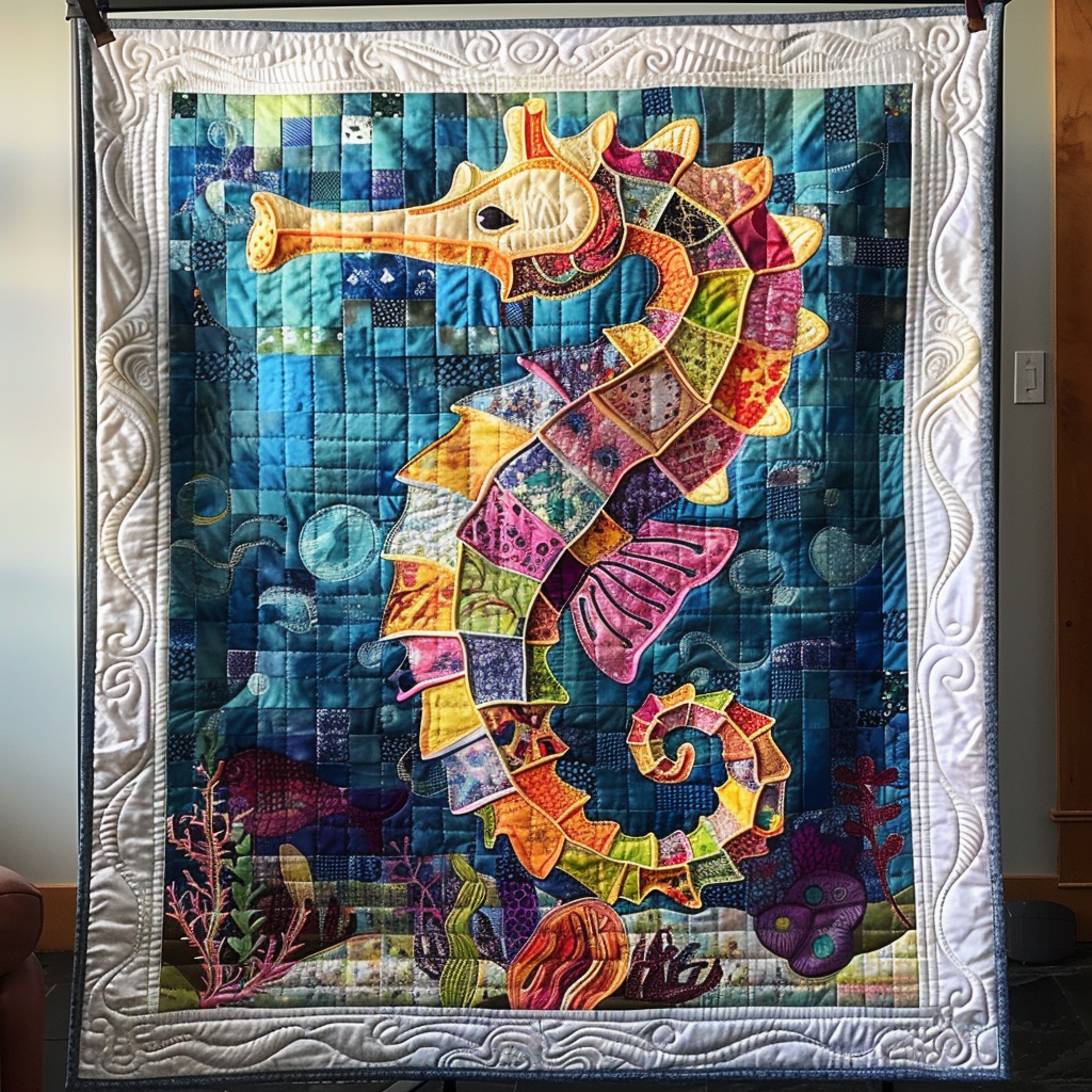 Nautical Nebula Quilted Blanket