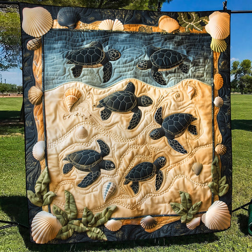 Nest to Ocean Quilted Blanket