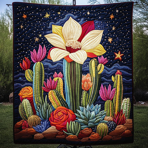 Night Blossom Quilted Blanket