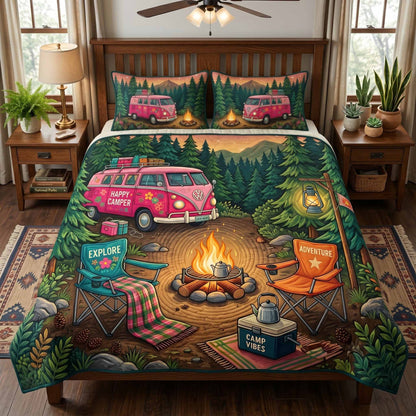 Camping 3-Piece Quilted Bedding Set
