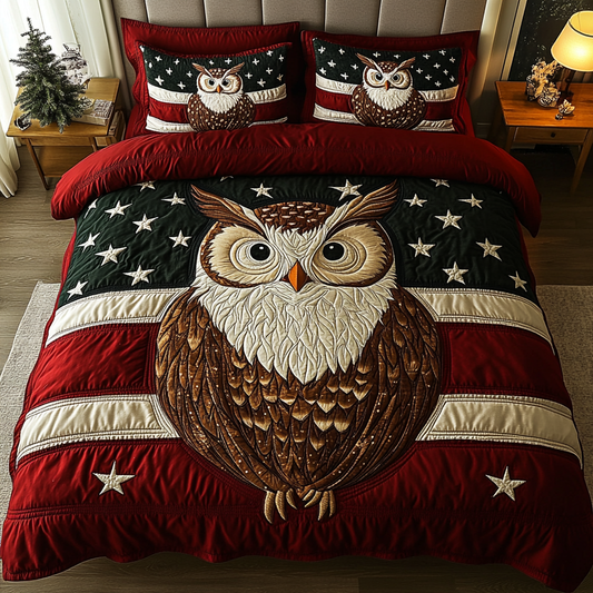 Night Glider 3-Piece Quilted Bedding Set