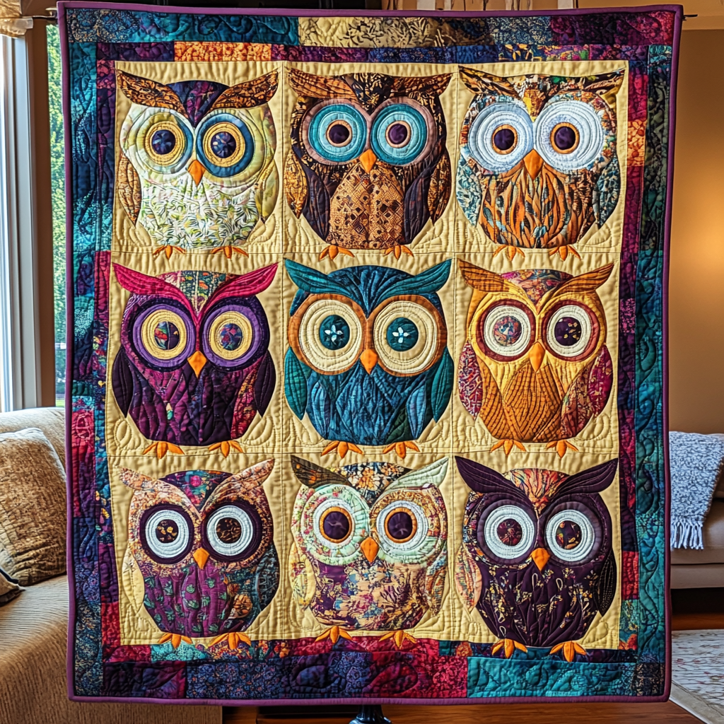 Night Gliders Quilted Blanket