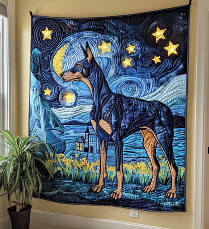 Noble Dobermans Quilted Blanket