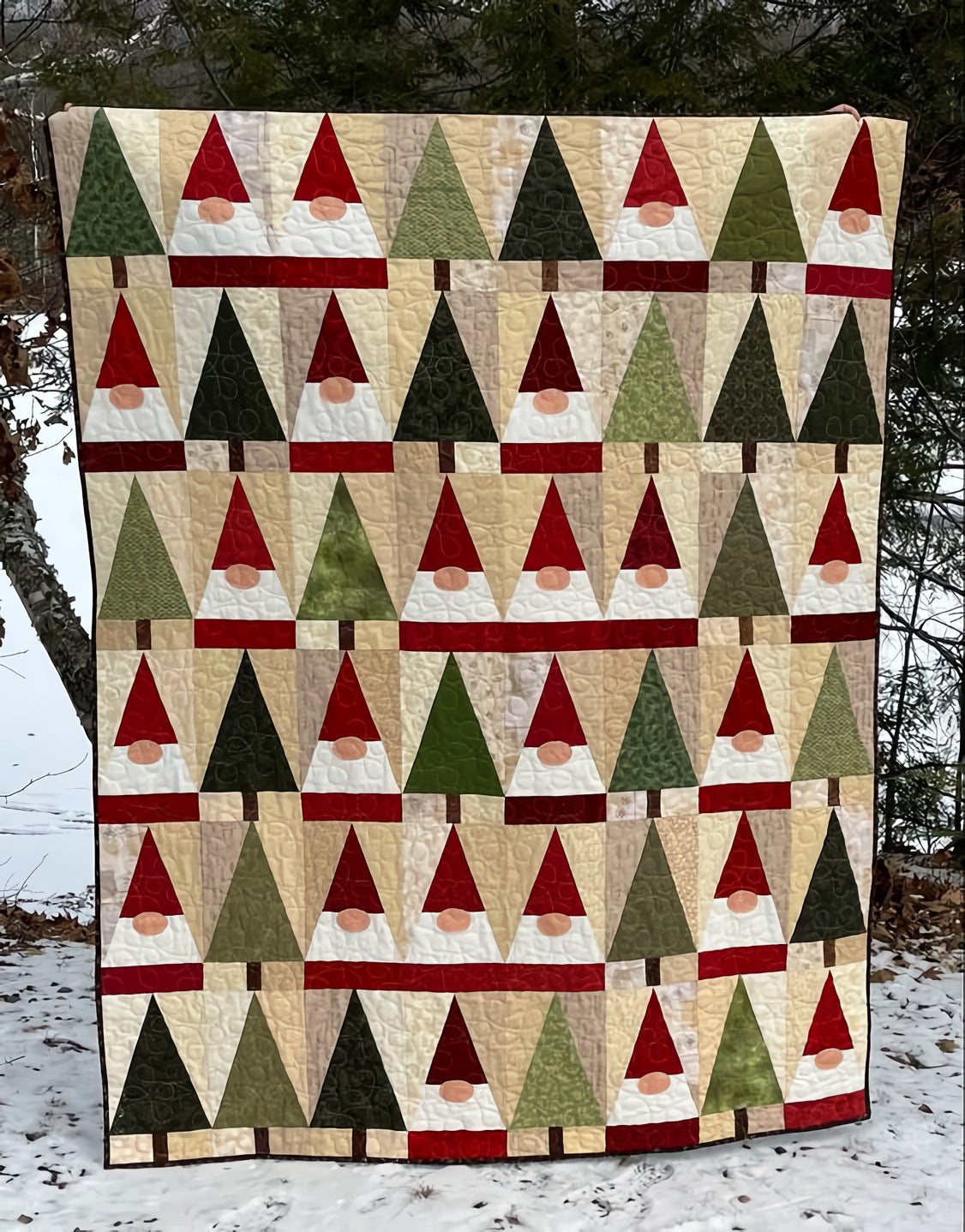 Noble Gnome Quilted Blanket